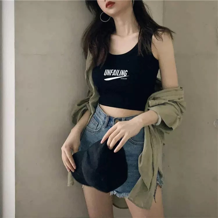 Áo croptop ba lỗ kiểu nữ 