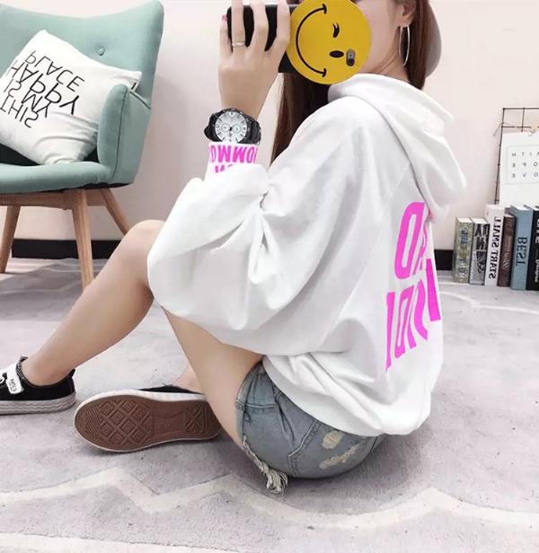 Áo hoodie tay dài nữ