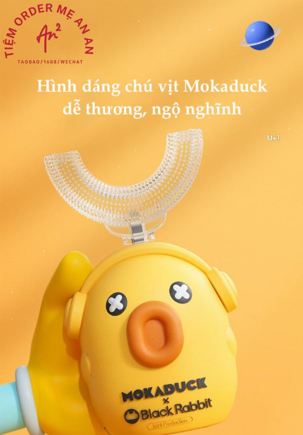 Bộ bàn chải đánh răng cho bé MOKADUCK